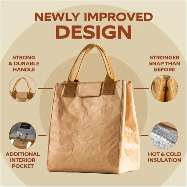 Retro Paper Lunch Tote Bag