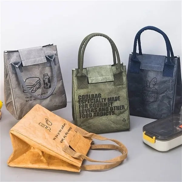 Retro Paper Lunch Tote Bag