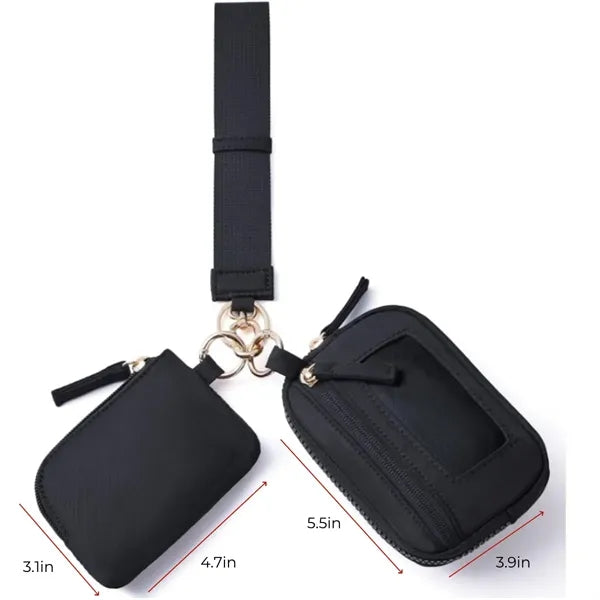 3-in-1 RFID Blocking Wristlet Wallet for Women