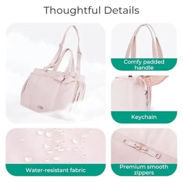 Large Capacity Tote Bag with Bow Decoration
