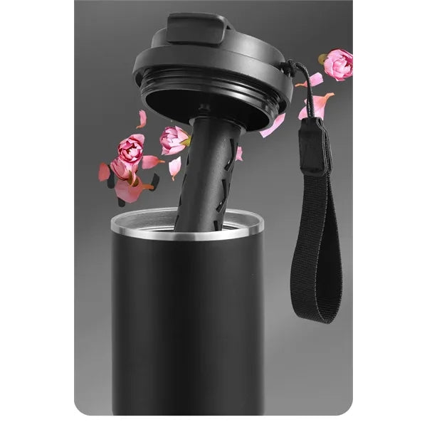 25oz Stainless Steel Car Coffee Mug with Lid and Straw