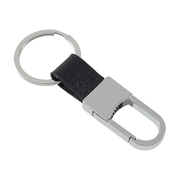 Metal Leather Keychain