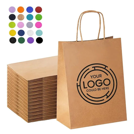 Colorful Shopping Kraft Paper Bag with Handle