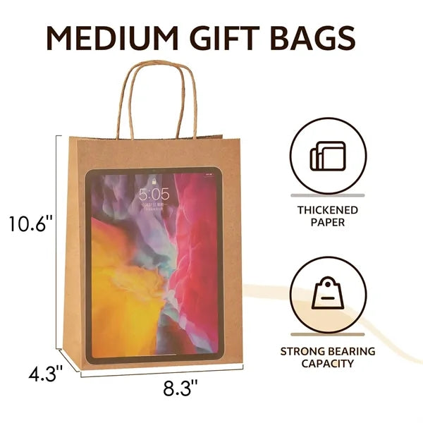 Colorful Shopping Kraft Paper Bag with Handle