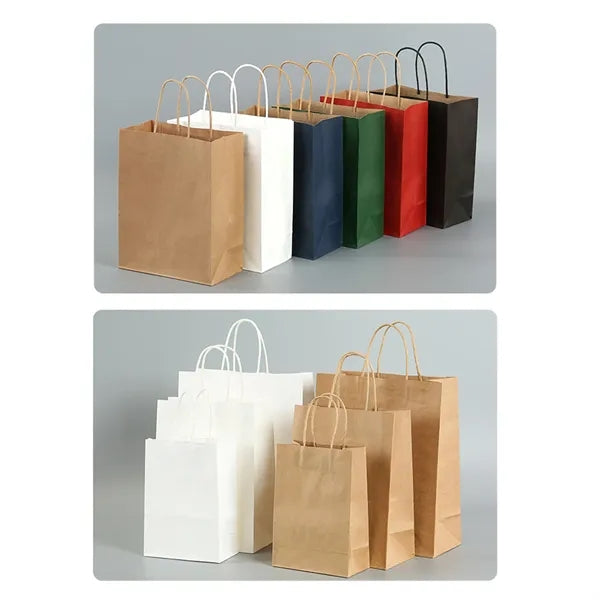 Colorful Shopping Kraft Paper Bag with Handle