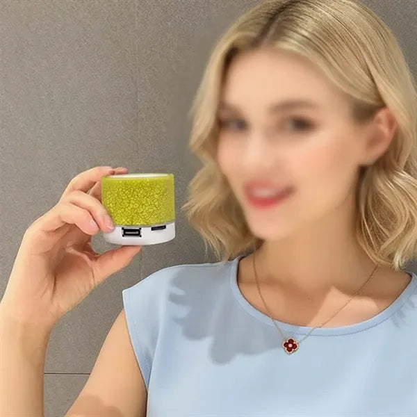 Travel party portable mini bluetooth speaker with light