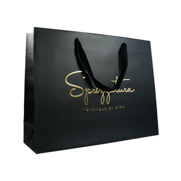 Gold/Silver Stamping Paper Bag--6.5*6.5*3inch
