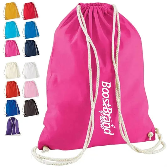 Durable Cotton Drawstring Cinch Bag