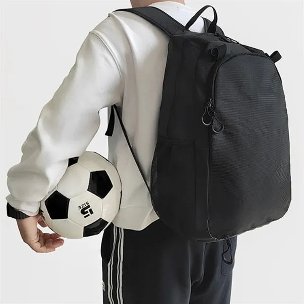 Sports Backpack with Detachable Ball Mesh