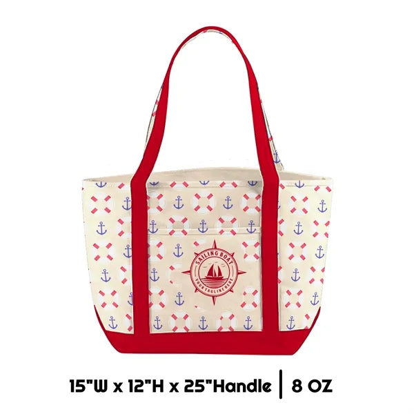 12 oz Cotton Canvas - 15"W x 12"H x 25"Handle