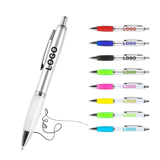 Plastic push-button ballpoint pen