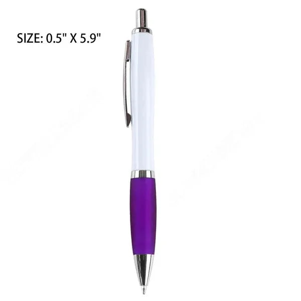 Plastic push-button ballpoint pen