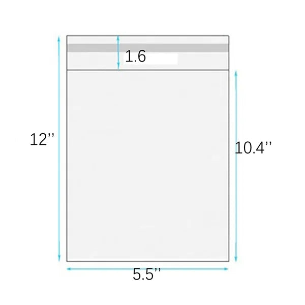 Clear Polypropylene Self Sealing Pouches