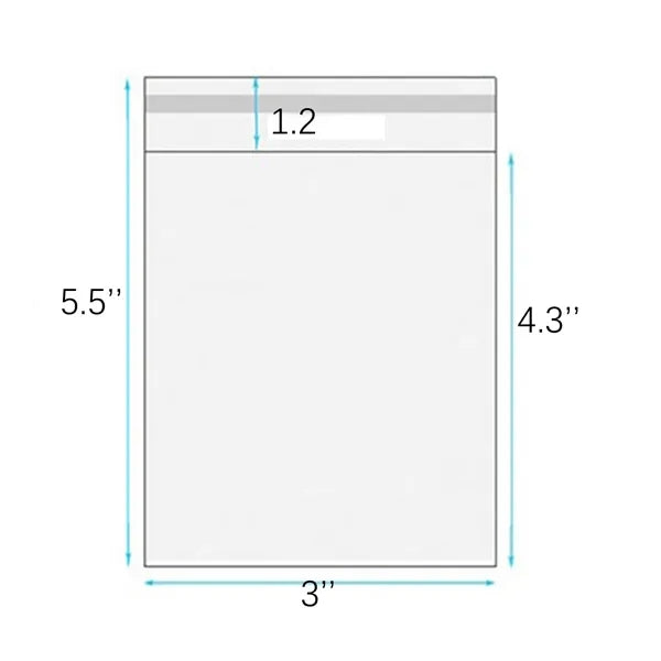 Clear Self Sealing Cellophane Pouches