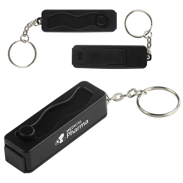 Contour Phone Stand Key Chain with Finger Fidget