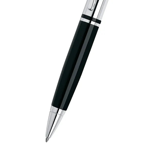 Cross Calais Ballpoint Pen - Chrome & Black Lacquer