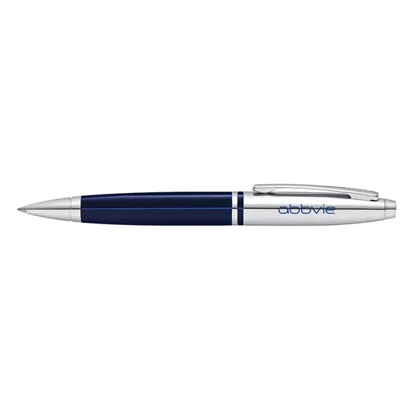 Cross Calais Ballpoint Pen - Chrome & Blue Lacquer