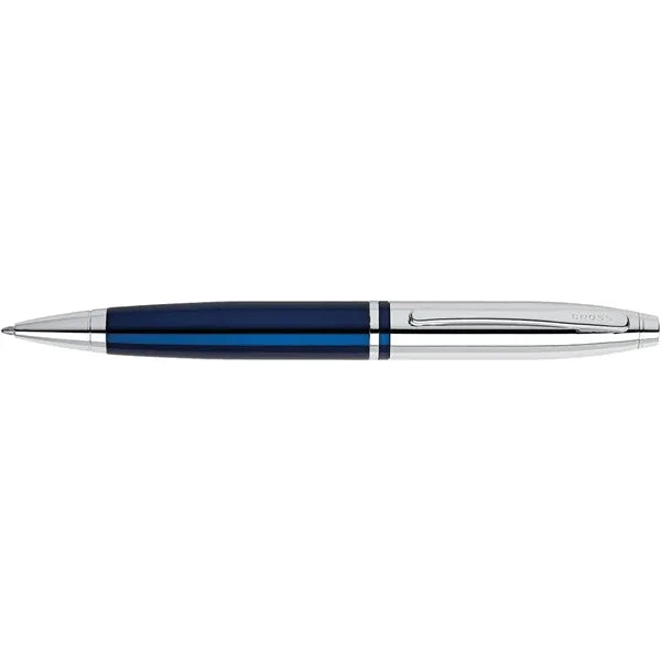 Cross Calais Ballpoint Pen - Chrome & Blue Lacquer