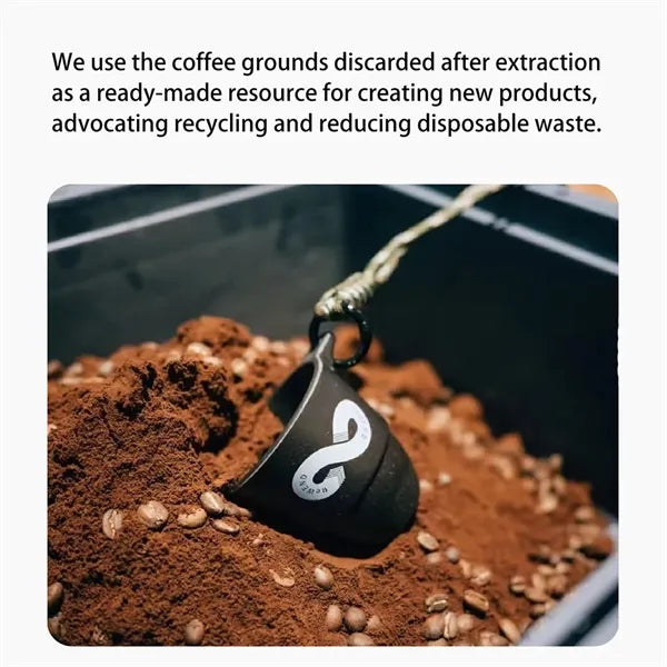 Eco Coffee Grounds Cup With Lanyard 3oz