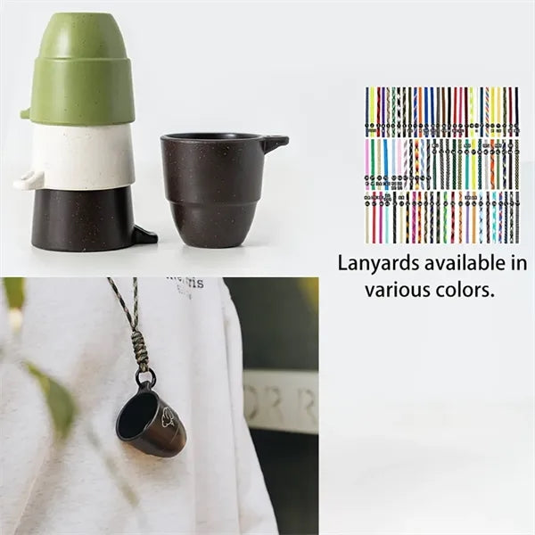 Eco Coffee Grounds Cup With Lanyard 3oz