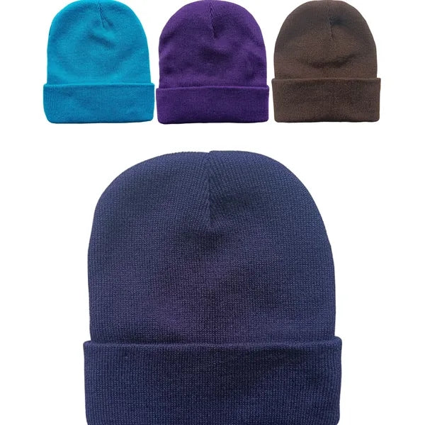 Cozy Winter Knit Beanie - Thick Warm Slouchy Hat