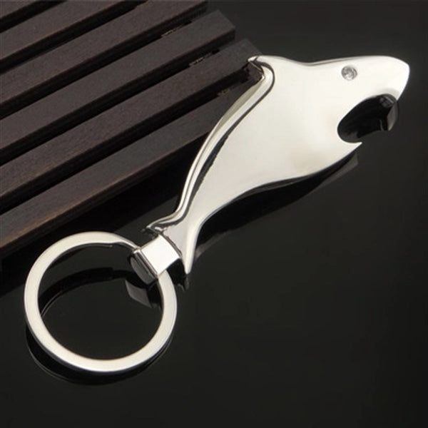 2 In 1 Shark Bottle Opener Keychain