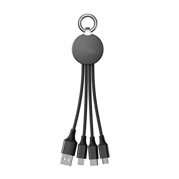 Led Light up Gift 3-In-1 Multi USB Charging Cable with Keyc