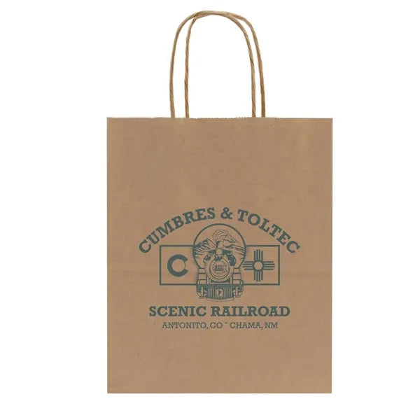 Recycled Natural Kraft Paper Shopper