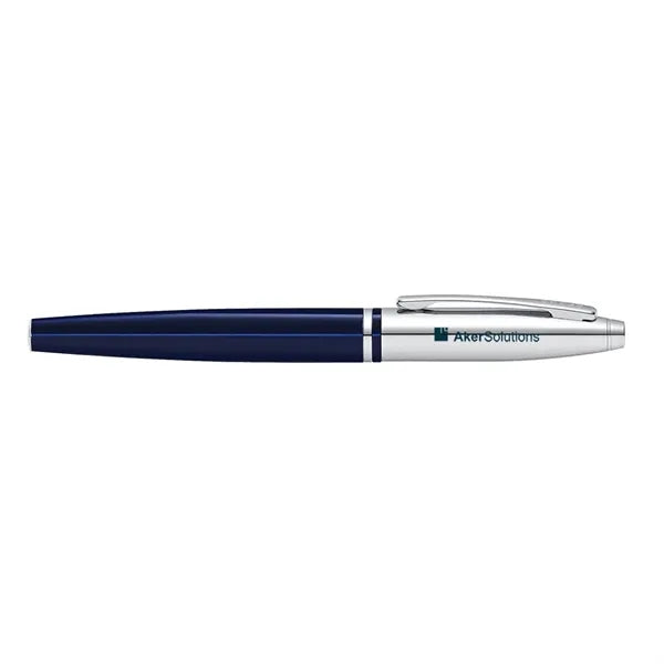 Cross Calais Rollerball Pen - Chrome and Blue Lacquer