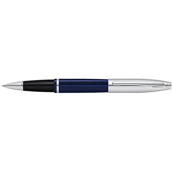 Cross Calais Rollerball Pen - Chrome and Blue Lacquer