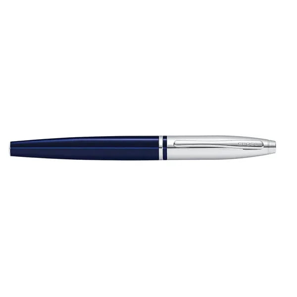 Cross Calais Rollerball Pen - Chrome and Blue Lacquer