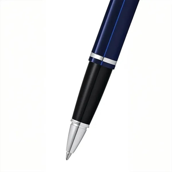 Cross Calais Rollerball Pen - Chrome and Blue Lacquer