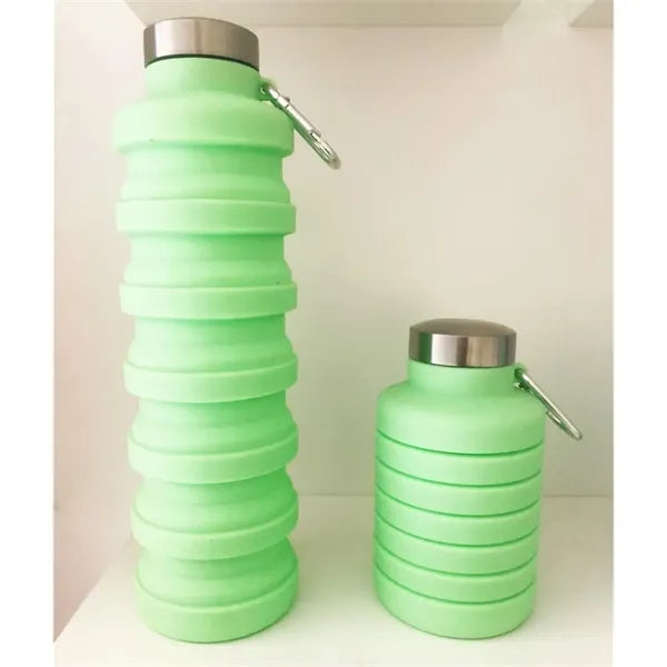 Collapsible Water Bottle with Carabiner