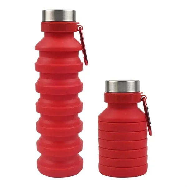 Collapsible Water Bottle with Carabiner