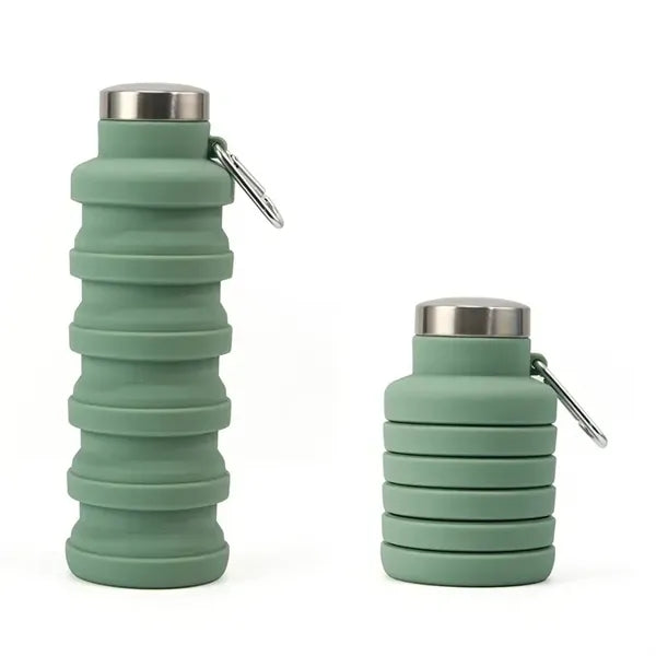 Collapsible Water Bottle with Carabiner