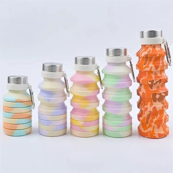 Collapsible Water Bottle with Carabiner