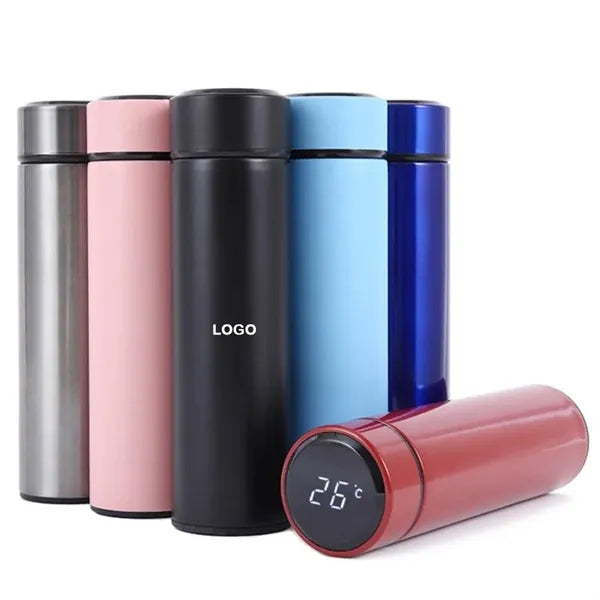 15 oz Smart Vacuum Water Bottle with Led Temperature Display