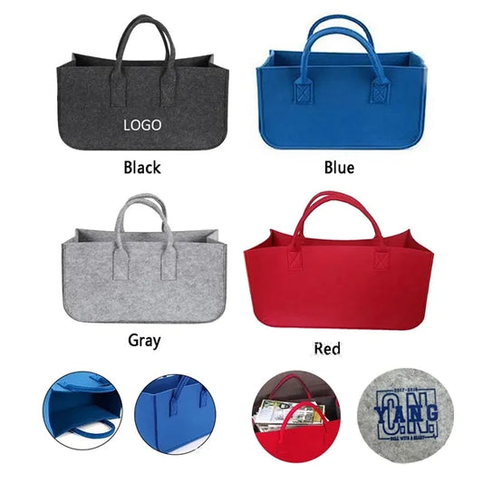 Felt Tote Bag with Various Size Options