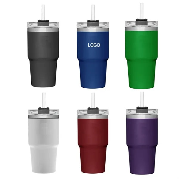 20 oz Travel Tumbler with Straw Lid
