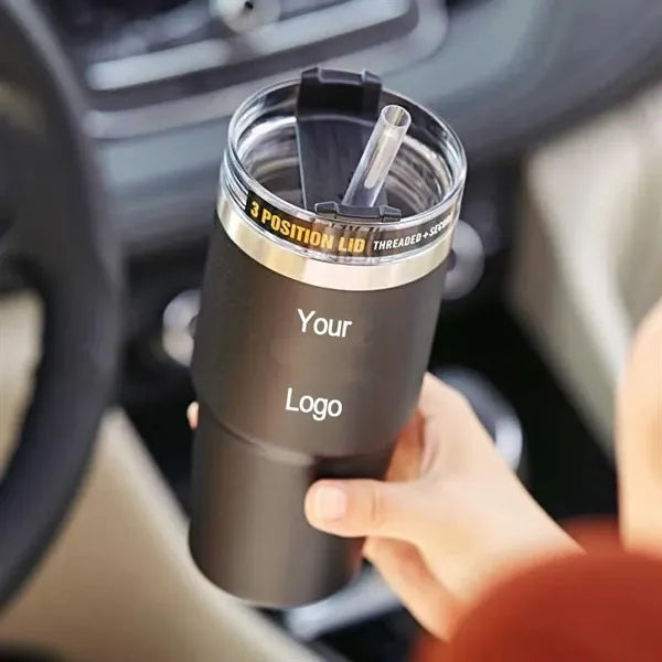 20 oz Travel Tumbler with Straw Lid
