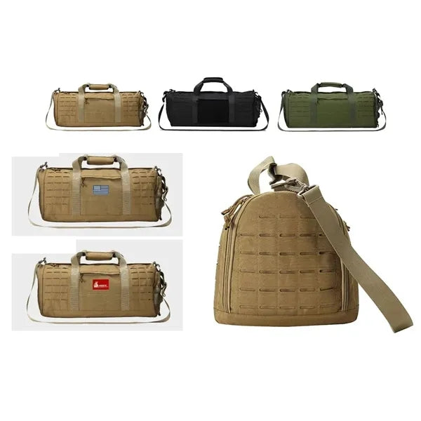 Tactical 40L Gym & Travel Duffel Bag with Shoe Compartment