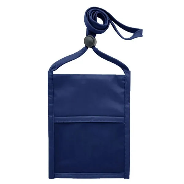 Double Clear Window Event Badge Pouch Holder