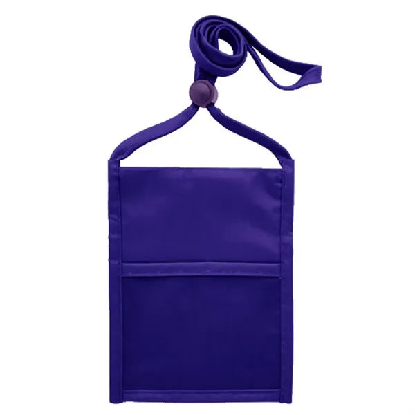 Double Clear Window Event Badge Pouch Holder