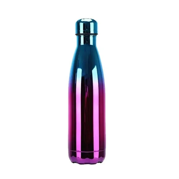 Stainless Steel Colorful Gradient Cola Shape Water Bottle