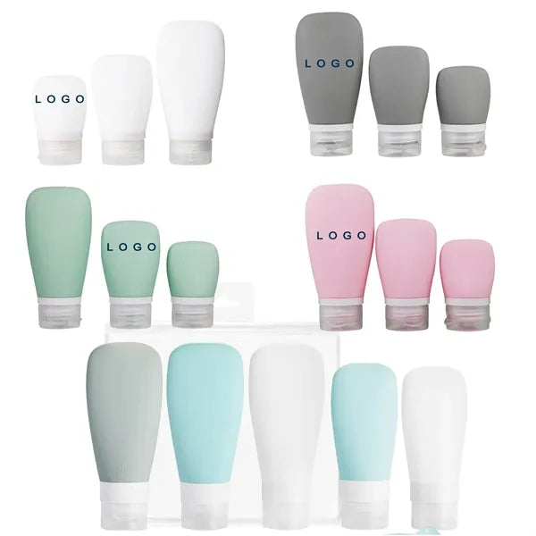 Silicone Leak Proof Travel Bottles Set