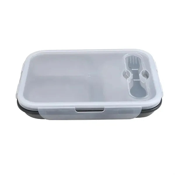 Silicone Collapsible 3 Compartments Lunch Box