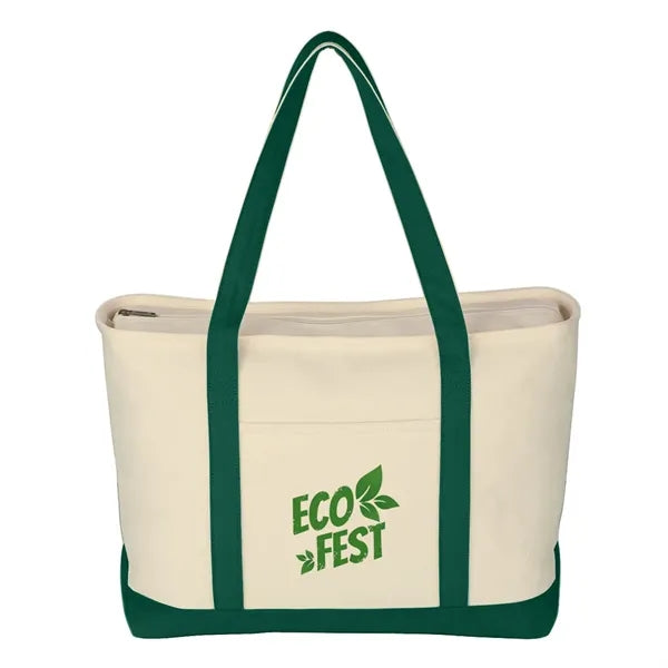 Large 24 oz. Starboard Cotton Canvas Tote Bag