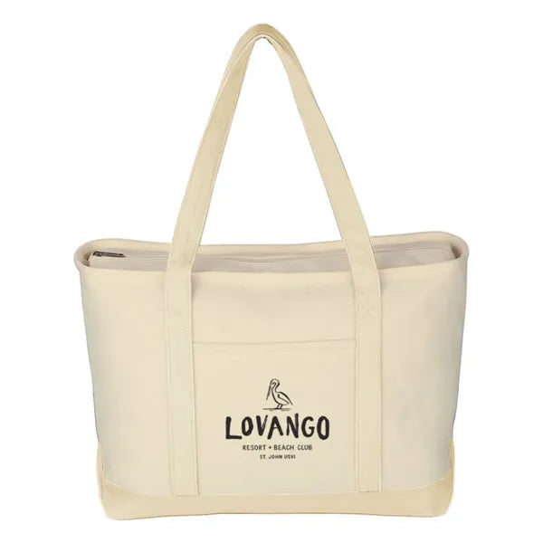 Large 24 oz. Starboard Cotton Canvas Tote Bag