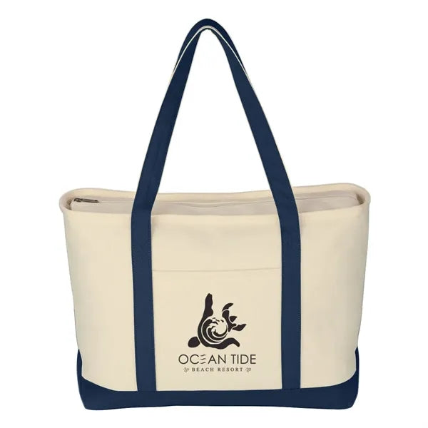 Large 24 oz. Starboard Cotton Canvas Tote Bag