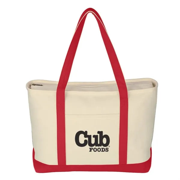Large 24 oz. Starboard Cotton Canvas Tote Bag